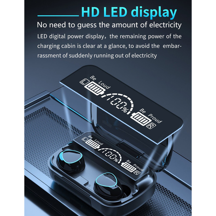هدفون بلوتوثی مدل M10 بدون نویز کنسلینگ، درگاه شارژ microUSB، دارای نشانگر LED، قابلیت استفاده به عنوان پاوربانک